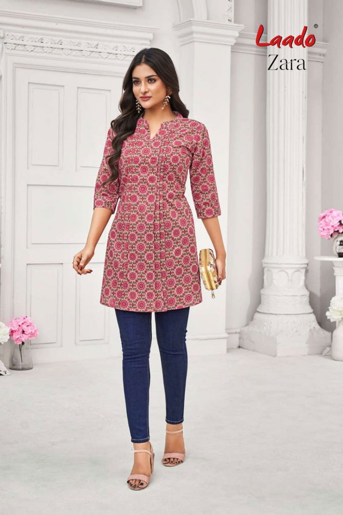 Laado Zara Vol 2 2001 To 2012 Short Printed Kurti Wholesalers In Delhi